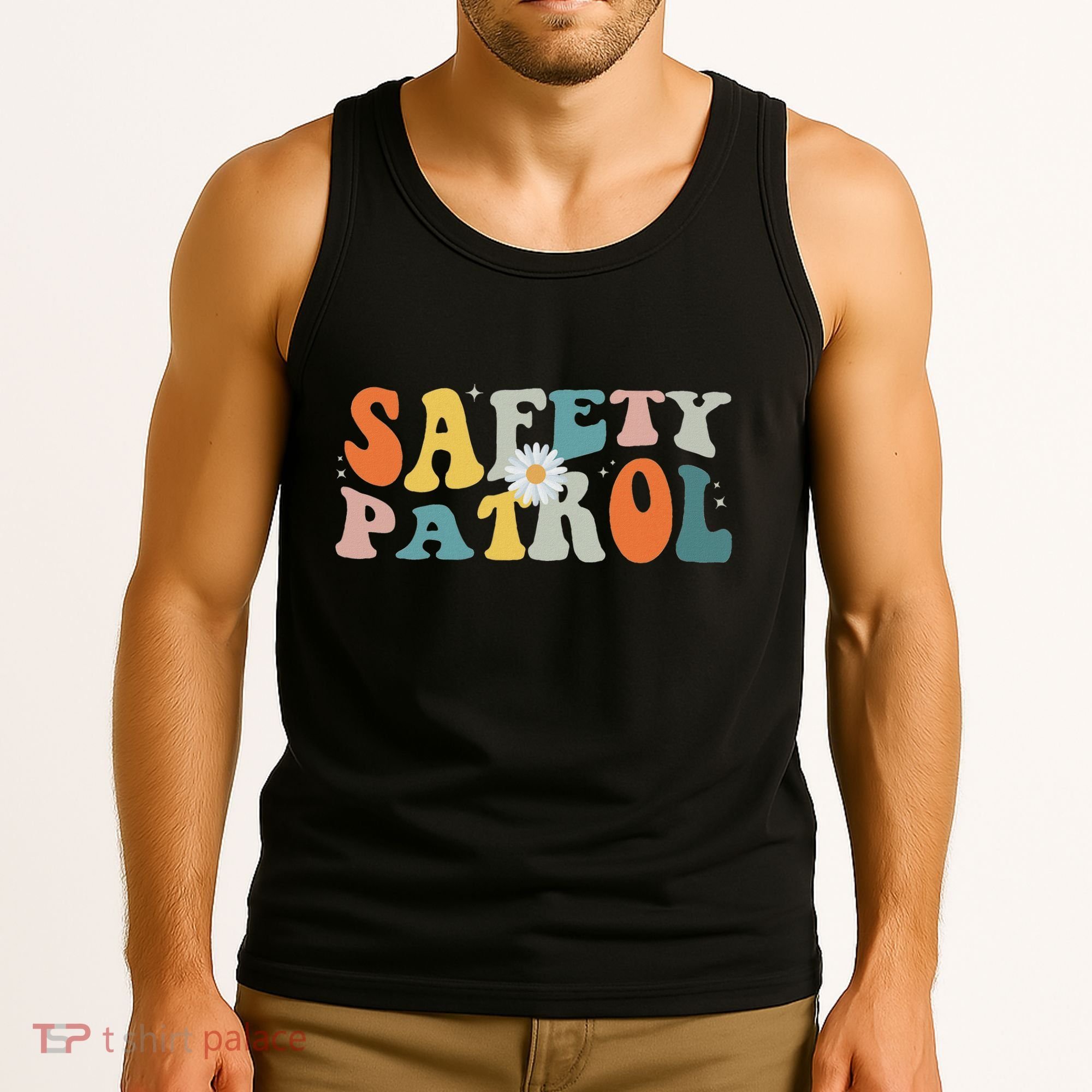 Back To School Student Safety Patrol Groovy Tank Top