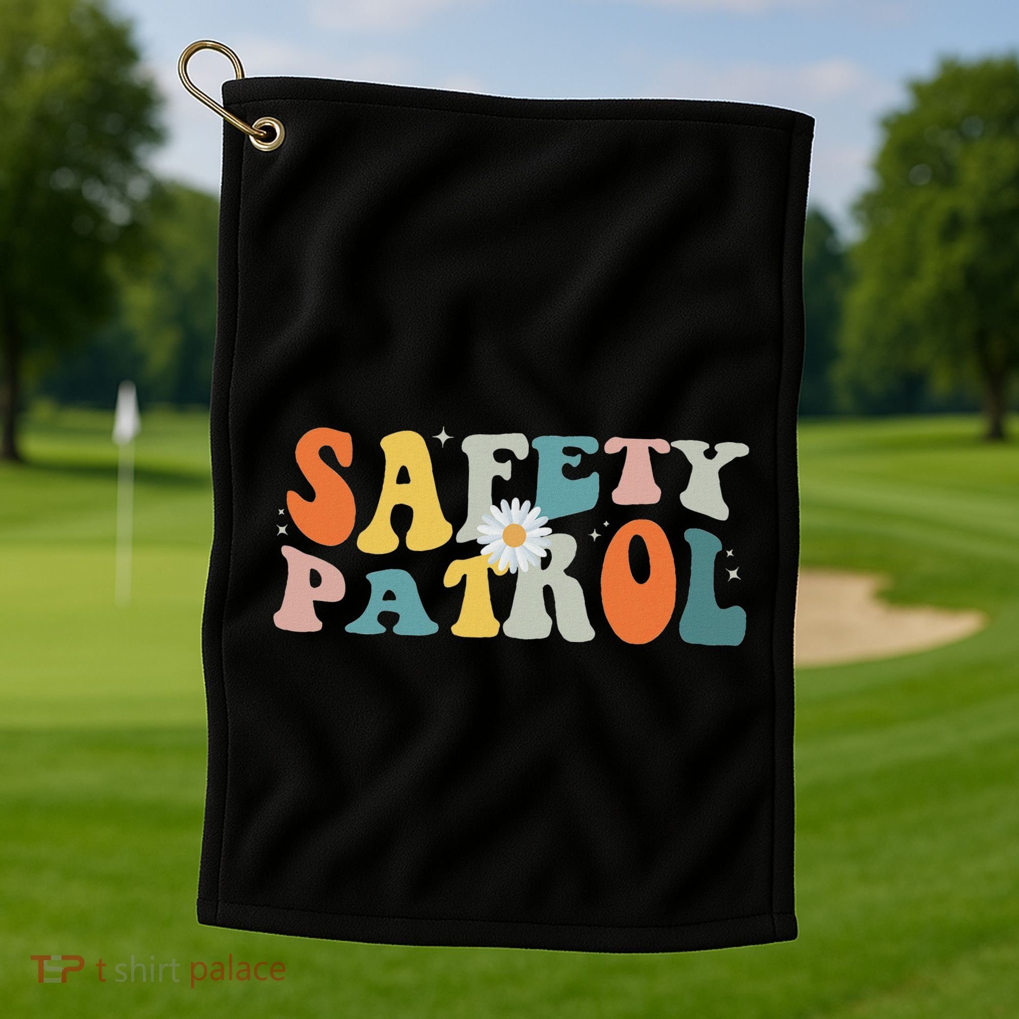 Back To School Student Safety Patrol Groovy Golf Towel
