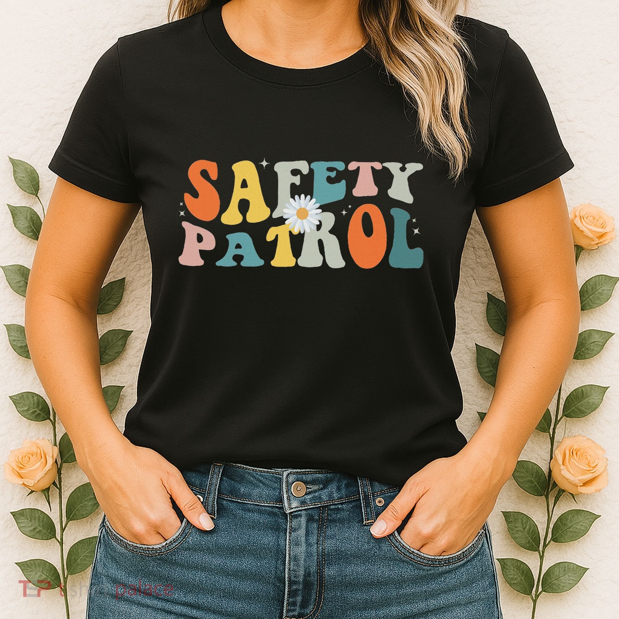 Back To School Student Safety Patrol Groovy Women's T-Shirt