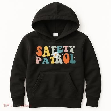 Back To School Student Safety Patrol Groovy Kids Hoodie