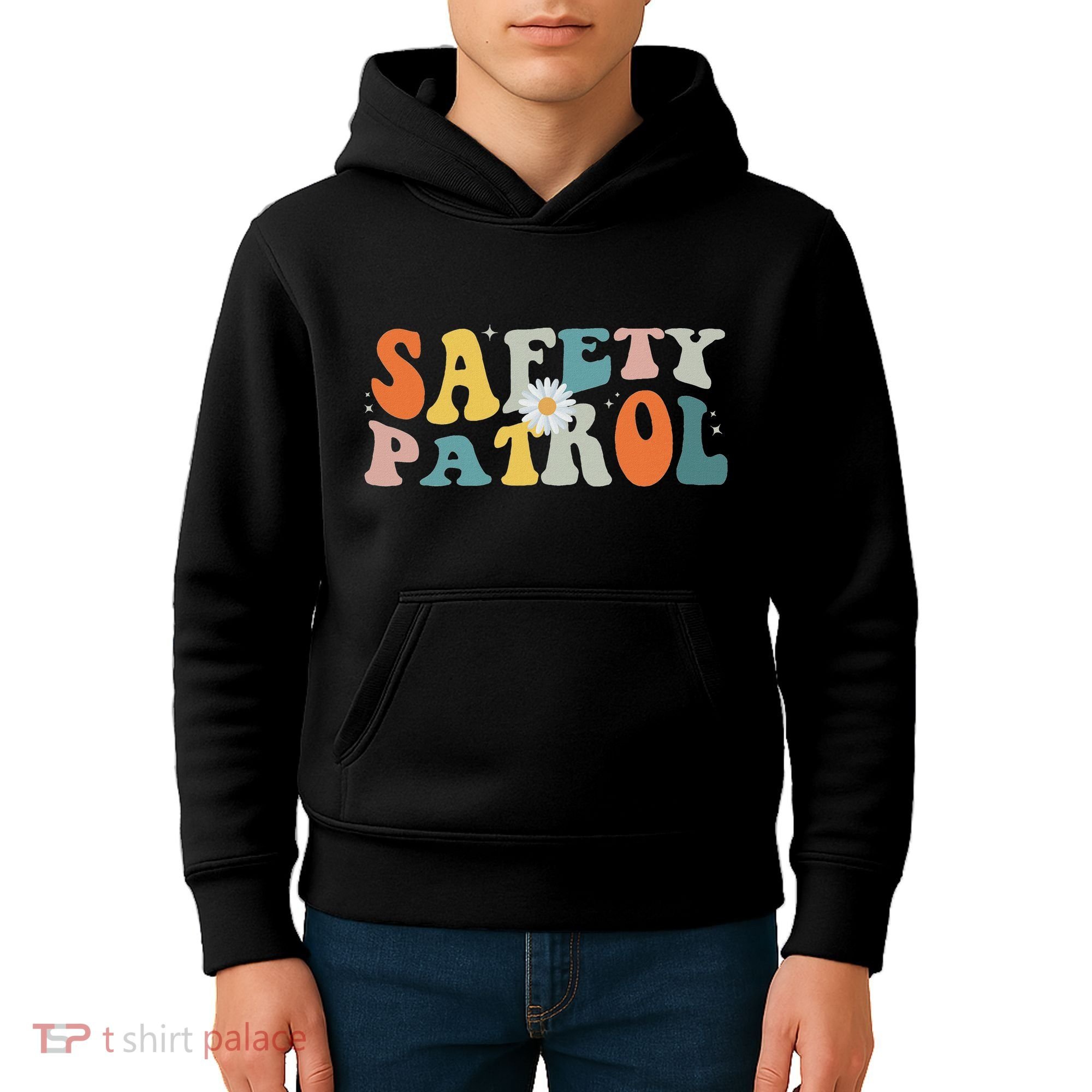 Back To School Student Safety Patrol Groovy Kids Hoodie
