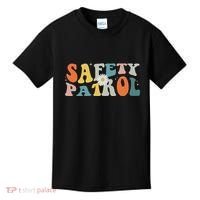 Back To School Student Safety Patrol Groovy Kids T-Shirt thumb 0