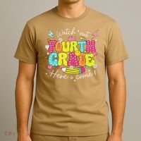 Back To School Watch Out Fourth Grade Here I Come Pencil T-Shirt thumb 3