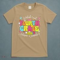 Back To School Watch Out Fourth Grade Here I Come Pencil T-Shirt thumb 5
