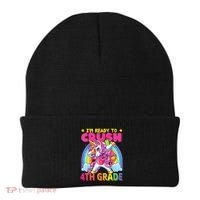 Back To School Unicorn Rainbow Ready To Crush 4th Grade Beanie thumb 0