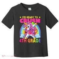 Back To School Unicorn Rainbow Ready To Crush 4th Grade Toddler T-Shirt thumb 0