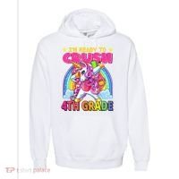 Back To School Unicorn Rainbow Ready To Crush 4th Grade Comfort Colors Garment-Dyed Hooded Sweatshirt thumb 0