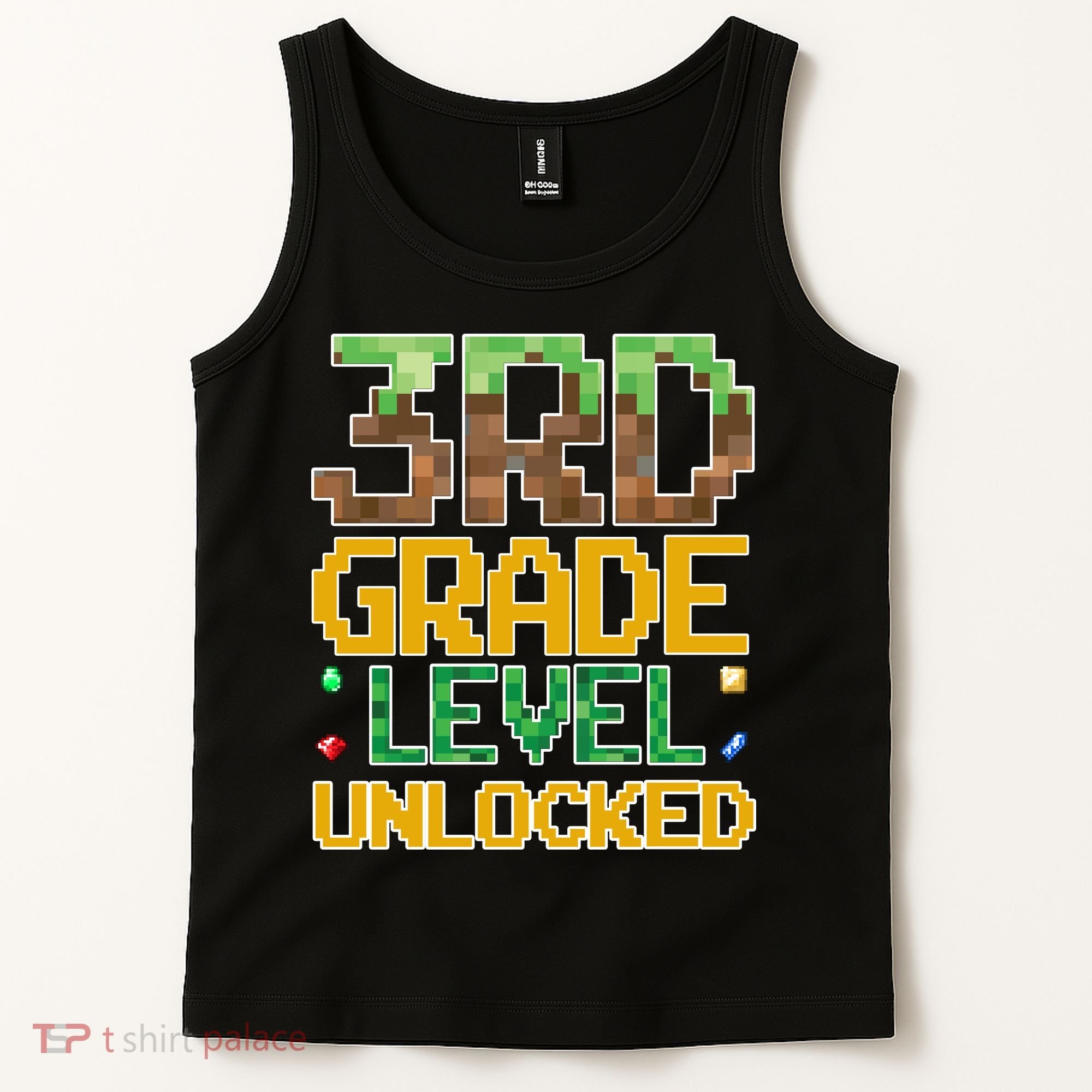 Back To School 3rd Grade Gamer Gaming Tank Top