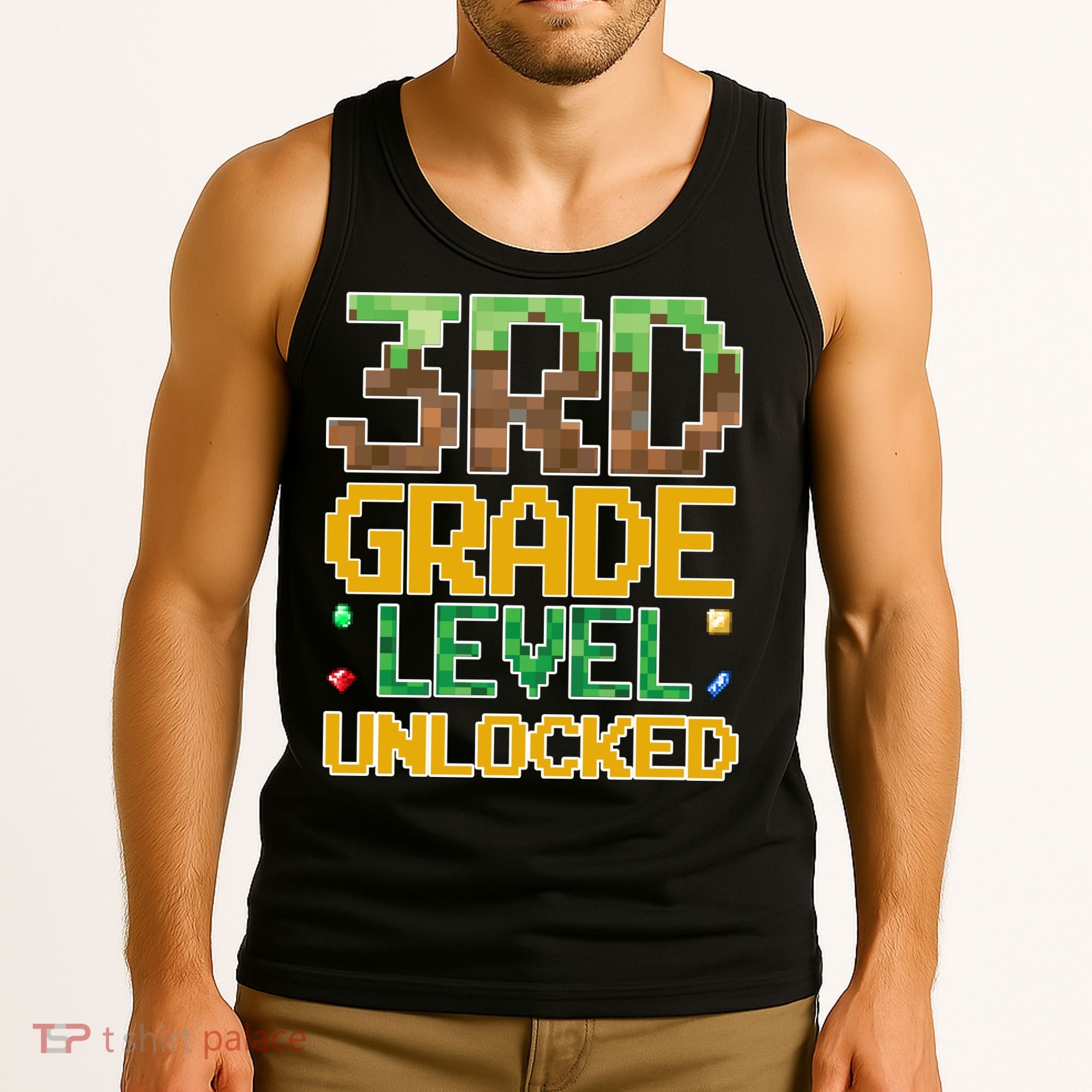 Back To School 3rd Grade Gamer Gaming Tank Top