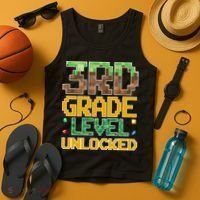 Back To School 3rd Grade Gamer Gaming Tank Top thumb 4