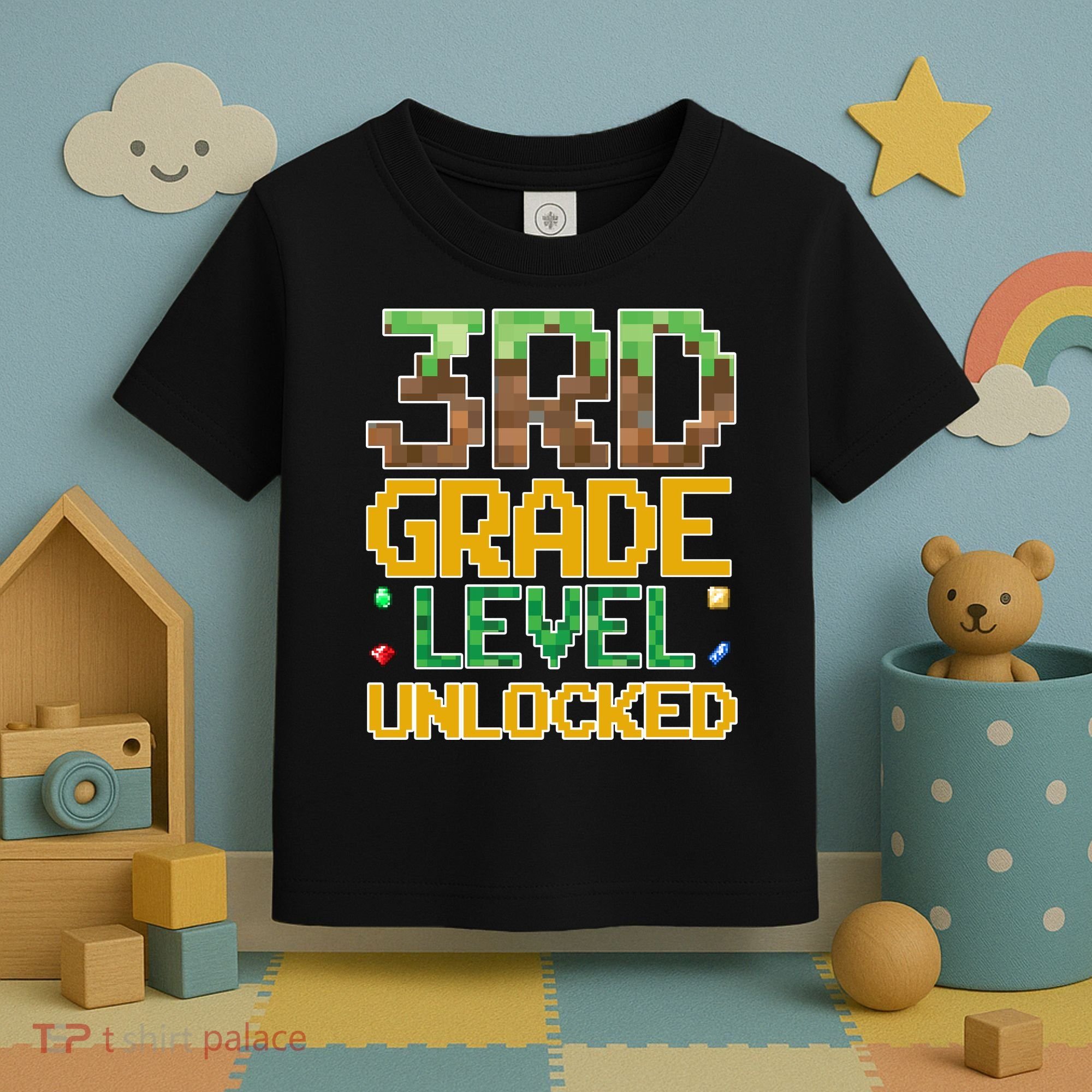Back To School 3rd Grade Gamer Gaming Toddler T-Shirt