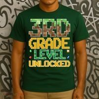 Back To School 3rd Grade Gamer Gaming T-Shirt thumb 3