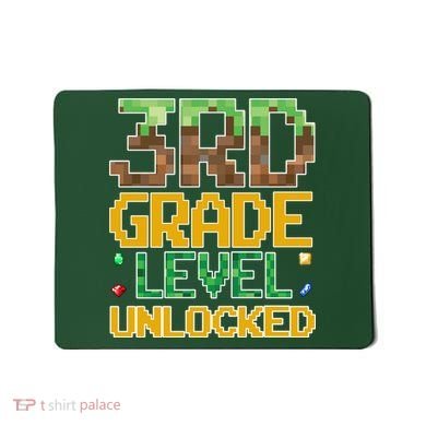 Back To School 3rd Grade Gamer Gaming Mousepad