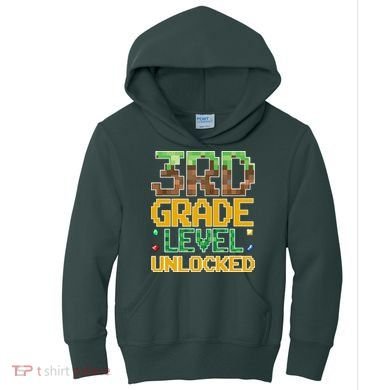 Back To School 3rd Grade Gamer Gaming Kids Hoodie