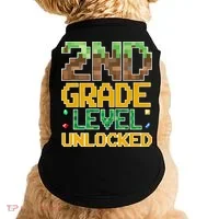Back To School 2nd Grade Gamer Doggie Tank thumb 0