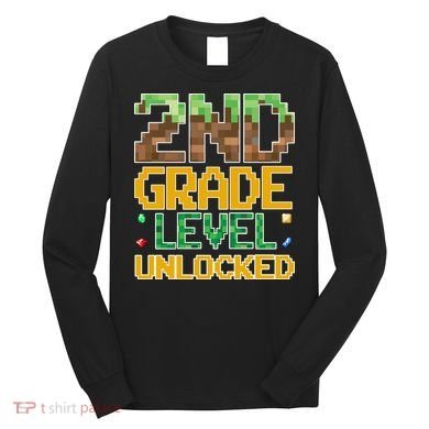 Back To School 2nd Grade Gamer Long Sleeve Shirt