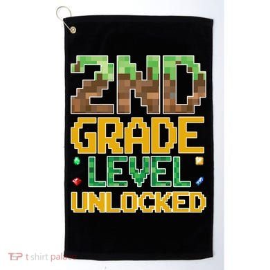 Back To School 2nd Grade Gamer Golf Towel