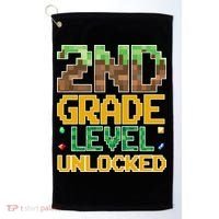 Back To School 2nd Grade Gamer Golf Towel thumb 0