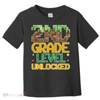Back To School 2nd Grade Gamer Toddler T-Shirt thumb 0