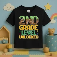 Back To School 2nd Grade Gamer Toddler T-Shirt thumb 3