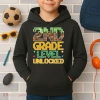 Back To School 2nd Grade Gamer Kids Hoodie thumb 2