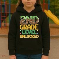 Back To School 2nd Grade Gamer Kids Hoodie thumb 3