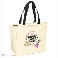 Back To School Rock Your School Music Lover School Tote Bag thumb 2