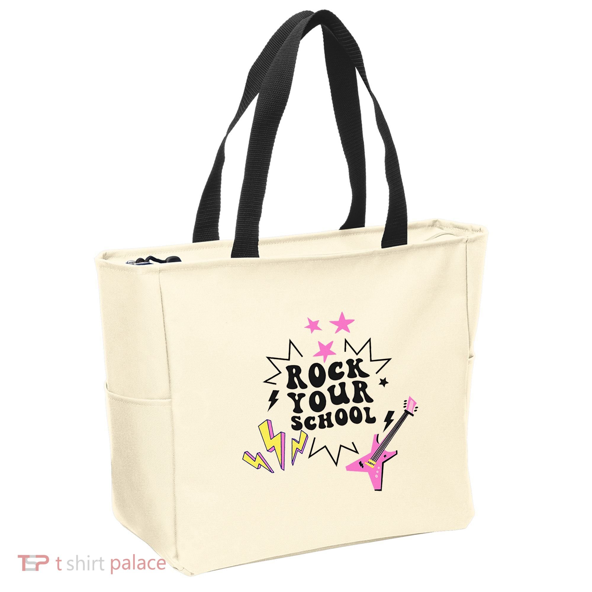 Back To School Rock Your School Music Lover School Tote Bag