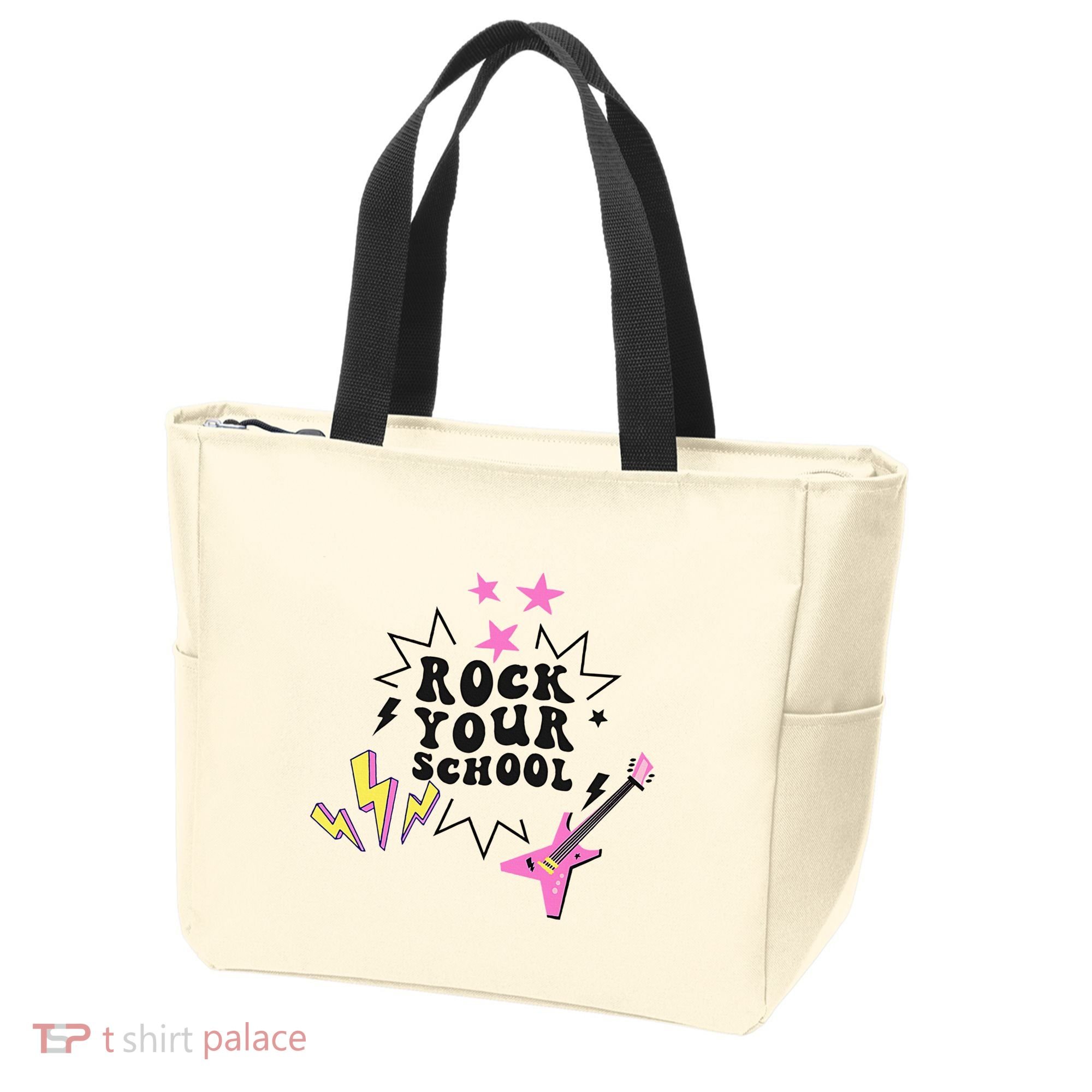 Back To School Rock Your School Music Lover School Tote Bag