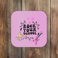 Back To School Rock Your School Music Lover School Coaster thumb 0