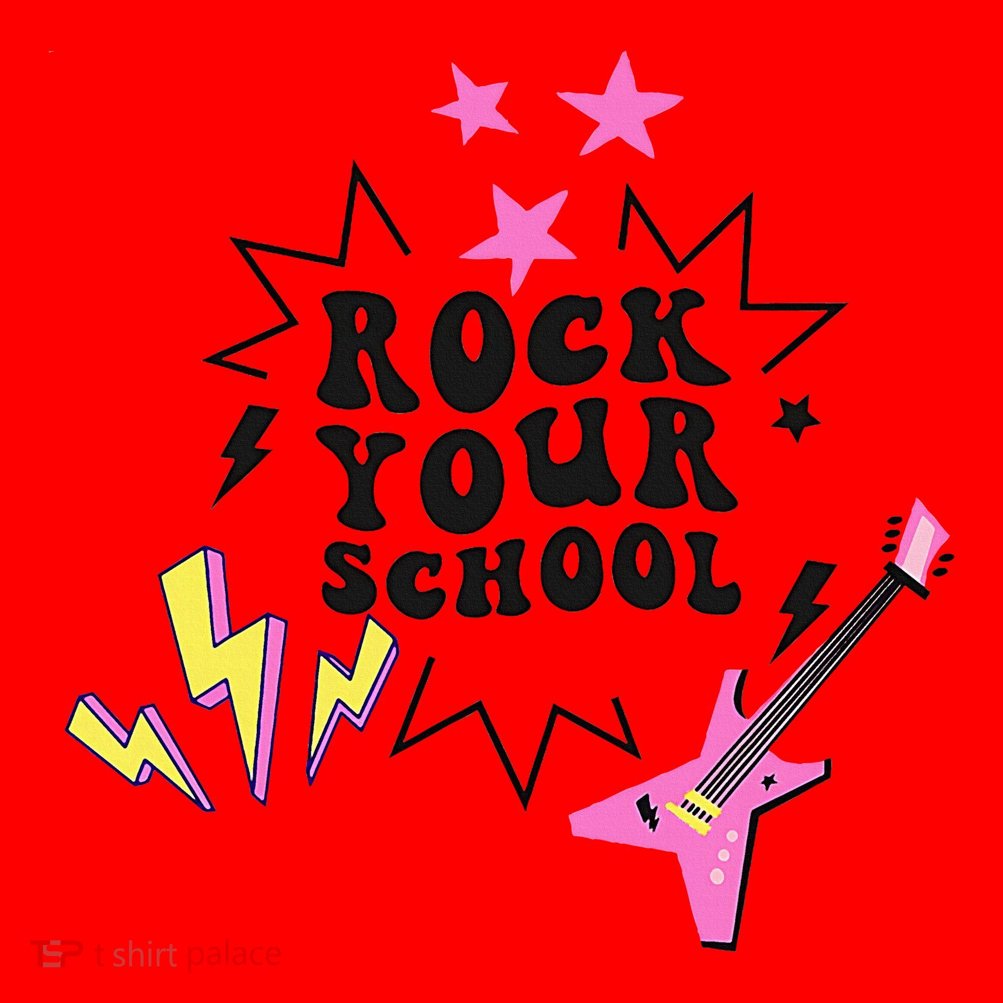 Back To School Rock Your School Music Lover School Santa Hat