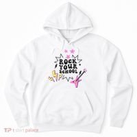 Back To School Rock Your School Music Lover School Hoodie thumb 0