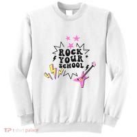 Back To School Rock Your School Music Lover School Sweatshirt thumb 0