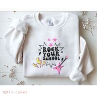 Back To School Rock Your School Music Lover School Sweatshirt thumb 2