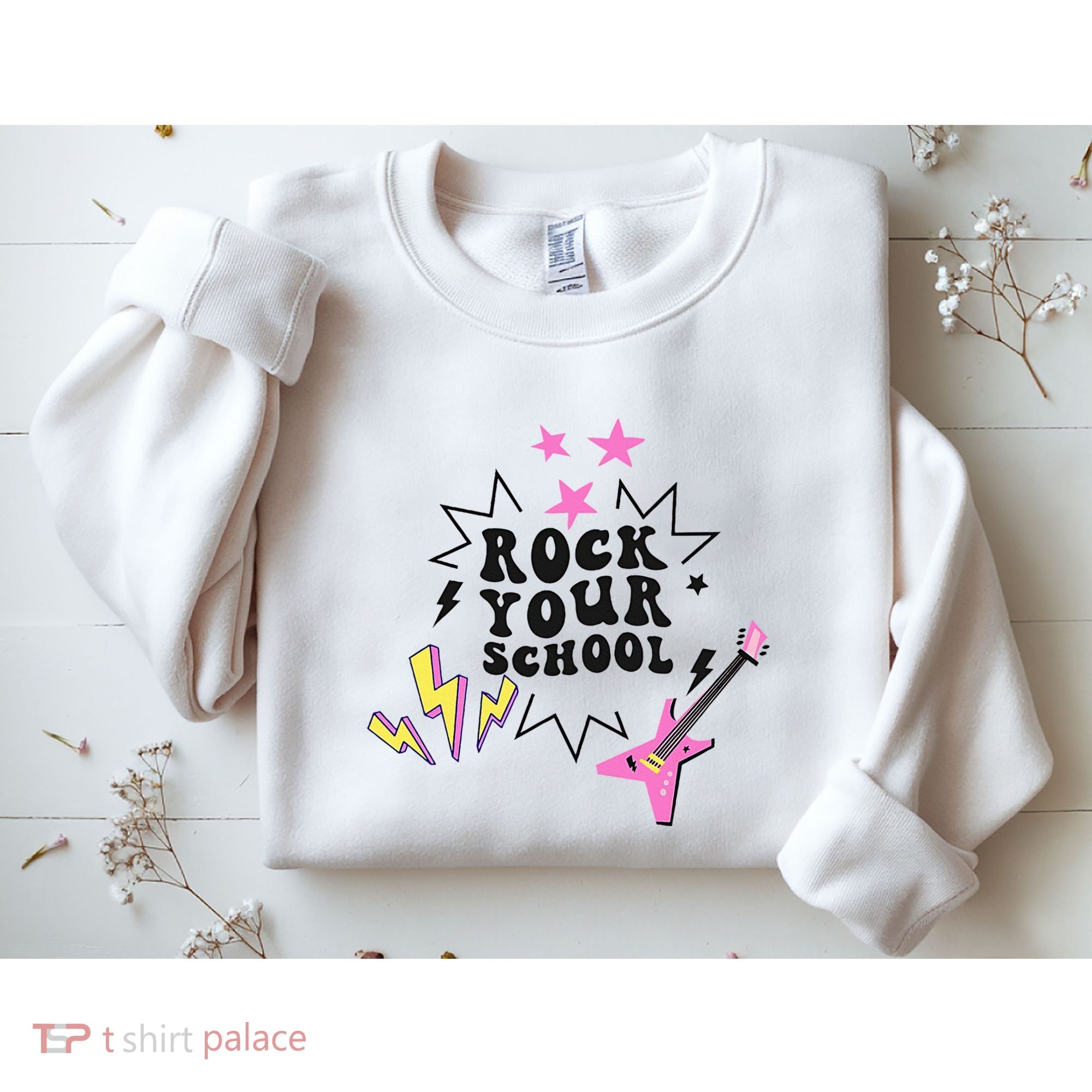 Back To School Rock Your School Music Lover School Sweatshirt