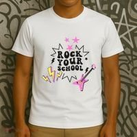 Back To School Rock Your School Music Lover School T-Shirt thumb 3