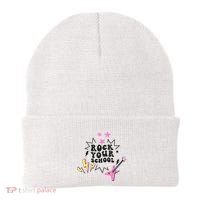 Back To School Rock Your School Music Lover School Beanie thumb 0