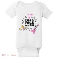 Back To School Rock Your School Music Lover School Baby Bodysuit thumb 0