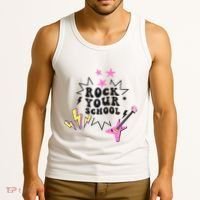 Back To School Rock Your School Music Lover School Tank Top thumb 3