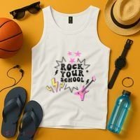 Back To School Rock Your School Music Lover School Tank Top thumb 4