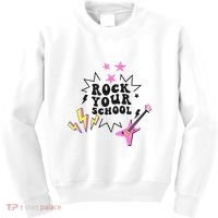 Back To School Rock Your School Music Lover School Kids Sweatshirt thumb 0