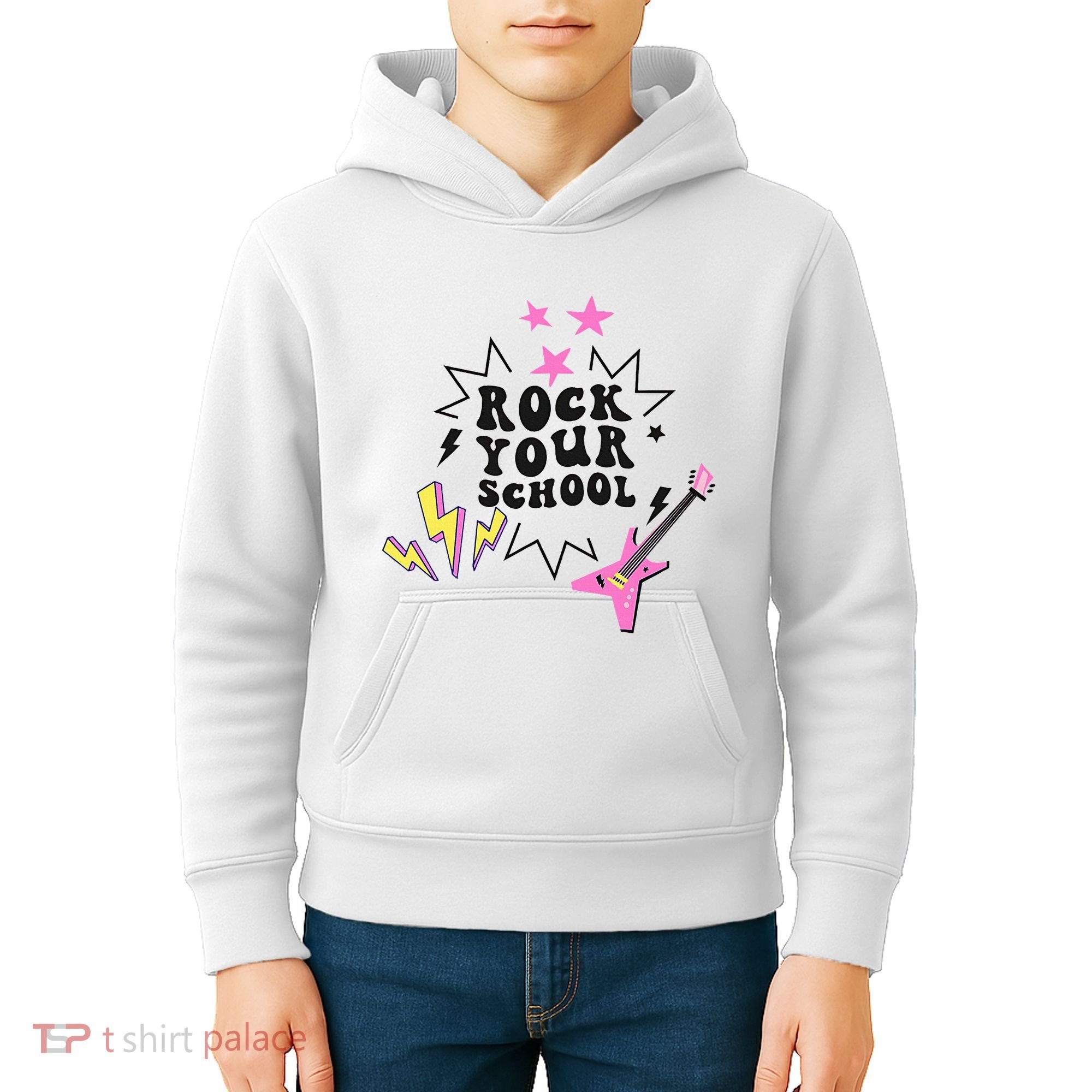 Back To School Rock Your School Music Lover School Kids Hoodie