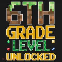 Back To School 6th Grade Gamer USA-Made Doggie Bandana thumb 2