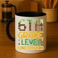 Back To School 6th Grade Gamer Coffee Mug thumb 4
