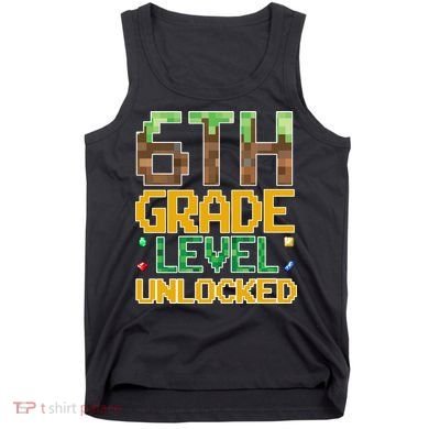 Back To School 6th Grade Gamer Tank Top