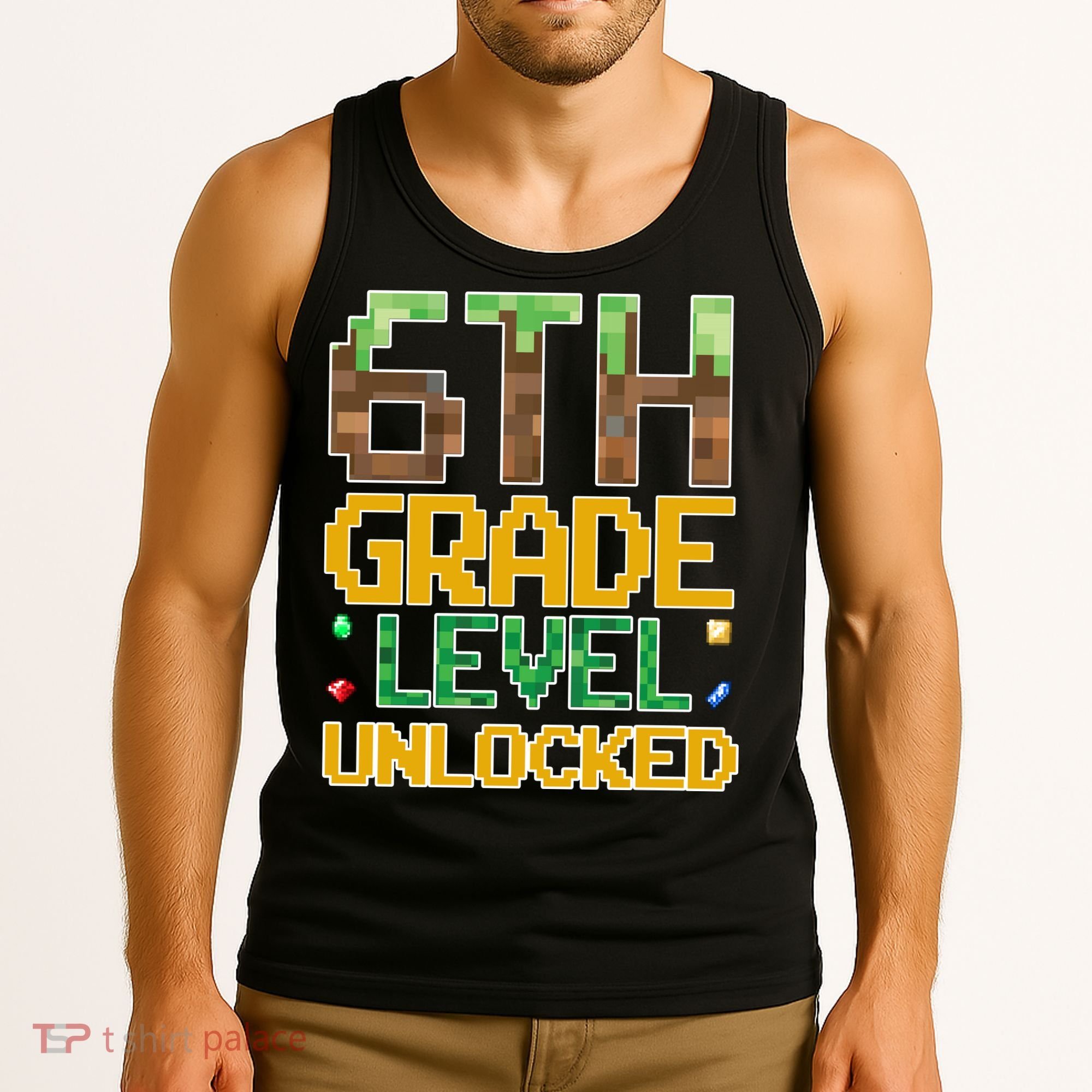 Back To School 6th Grade Gamer Tank Top