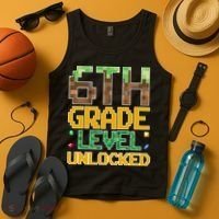 Back To School 6th Grade Gamer Tank Top thumb 4