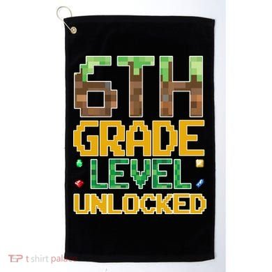 Back To School 6th Grade Gamer Golf Towel