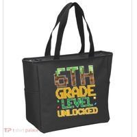 Back To School 6th Grade Gamer Tote Bag thumb 2