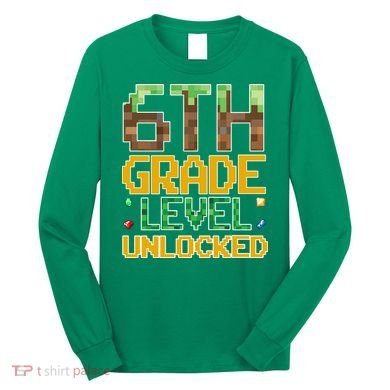 Back To School 6th Grade Gamer Long Sleeve Shirt